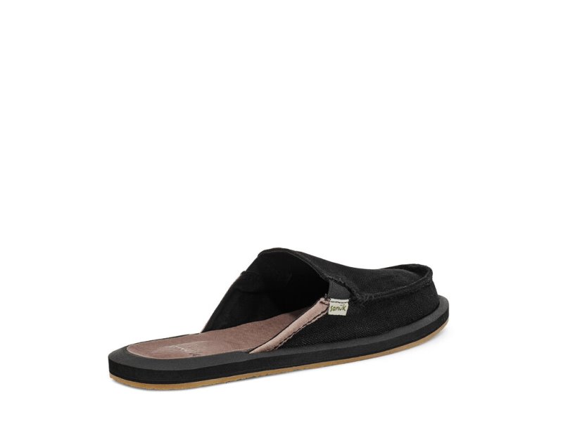 Sanuk You Got My Back Hemp Women's Sandals Black | Canada 177KOR